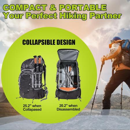 ultralette trekkingstav trekkingstaver sammenleggbare lette turstaver for utendørs campingaktiviteter 