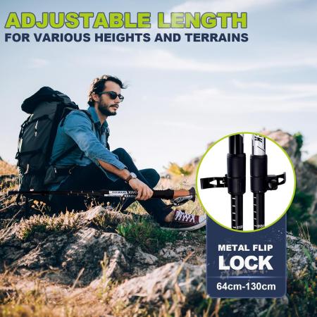 ultralette trekkingstav trekkingstaver sammenleggbare lette turstaver for utendørs campingaktiviteter 