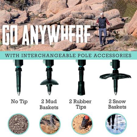 Spaserstokker i aluminiumslegering Klatrestav med fast grep