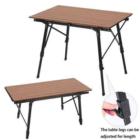 Ultralett sammenleggbart strandbord med bæreveske utendørs reise matlaging piknik campingbord