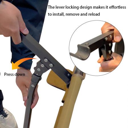 Tilpasset sammenleggbar campingseng utendørs bærbare aluminiums campingsenger for voksne med sidelommer