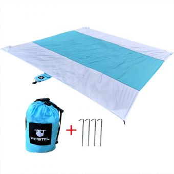 100 % nylon campingteppe til strand