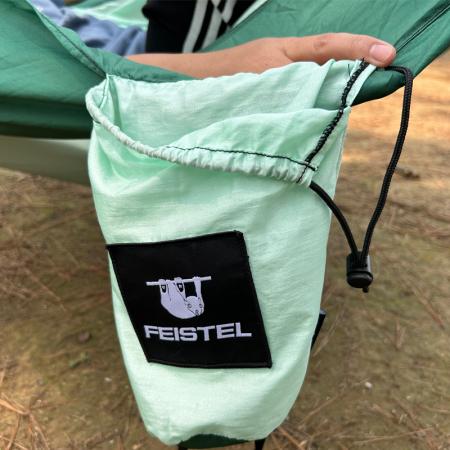 Utendørs fotturer ultralett enkel dobbel lett campinghengekøye med 2 trestropper 