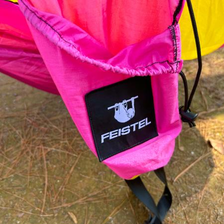 Camping Utendørs Lett Høylastende Anti-Rullende Bærbar Swing Fritids Dobbel Hengekøye
