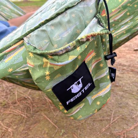 Fallskjermduk Nylon Camping Fotturer Myggsikker Trehuske 150kg Kapasitet Utendørs Hengekøye