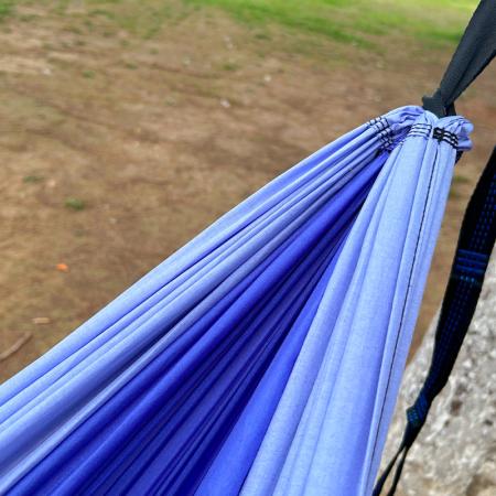 Høy kvalitet bærbar nylon og stoff hengekøye vanntett camping hengekøye