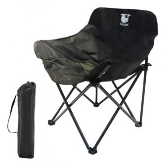 Sammenleggbar strandstol i karbonstål for camping