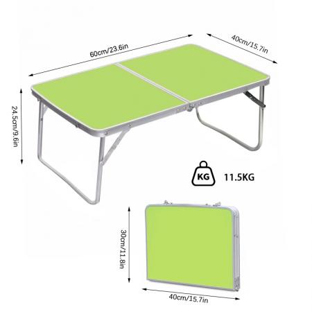 Billig mini justerbar bærbar aluminium moderne utendørs piknik bærbar skrivebord sammenleggbart bord