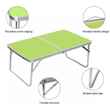 Billig mini justerbar bærbar aluminium moderne utendørs piknik bærbar skrivebord sammenleggbart bord