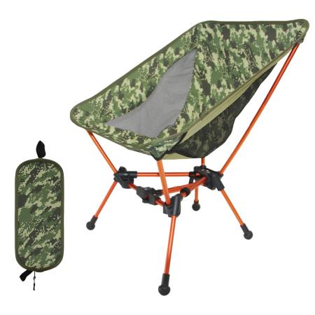 Utendørs bærbar piknikfiske lett camping månestol bærbar sammenleggbar strandstol