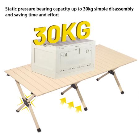 Egg roll-bord Massivt aluminium 7075 sammenleggbart bord Selvkjørende campingvogn 