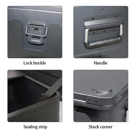 Utendørs IGT aluminiumsboks lett kombinasjonstilbehør aluminiumslegering campingbokssett