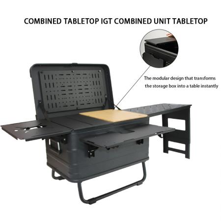 Utendørs IGT aluminiumsboks lett kombinasjonstilbehør aluminiumslegering campingbokssett