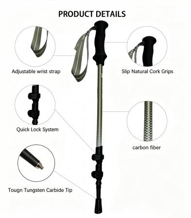 Utendørs tilpasset logo teleskopisk trekkingstang produsenter aluminium 7075 trekkingstang 