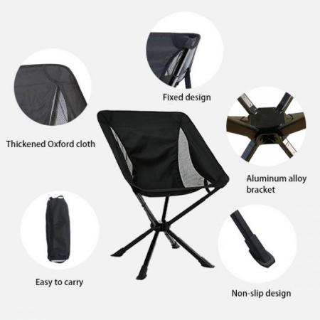Paraplystol i aluminium med oxfordstoff til utendørs campingstol på soverommet i Overland
