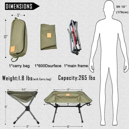 Engros utendørs ultralett bærbar piknik fotturer fiske aluminiumslegering mini campingkrakk stol 
