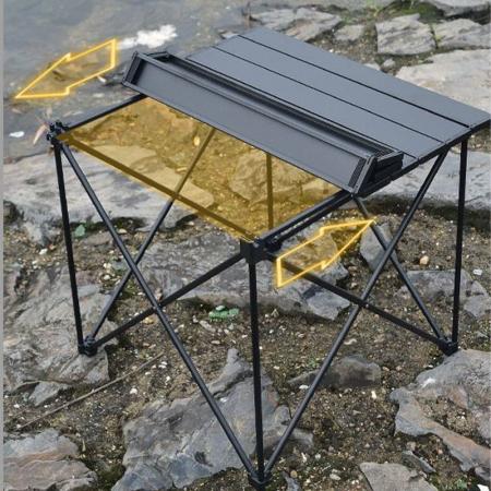 Ultralette sammenleggbare utendørsbord Campingbæreveske Bærbart campingbord for utendørs bruk 