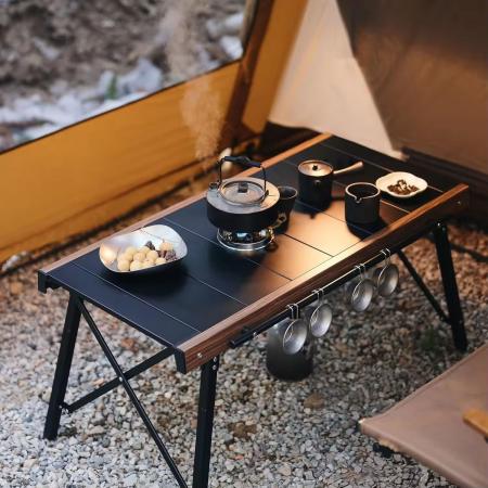 Sammenleggbart IGT moderne campingbord lett, bærbart utendørs aluminiumsbord med bæreveske 