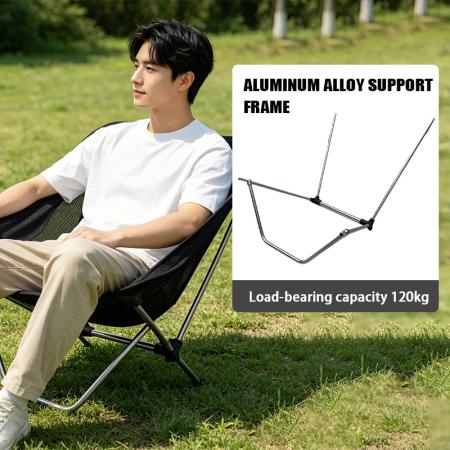 Engros ultralett spesialtilpasset sammenleggbar stol i aluminium for camping og fiske moderne utemøbler stol