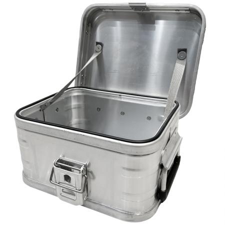 Kraftig vanntett støvtett beskyttende hard koffert i aluminium for camping, forseglende oppbevaringsboks i metall, oppbevaringsboks i metall 