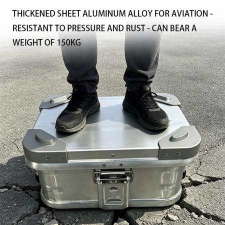 Kraftig vanntett støvtett beskyttende hard koffert i aluminium for camping, forseglende oppbevaringsboks i metall, oppbevaringsboks i metall 