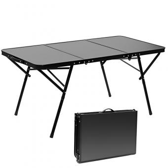 Firkantet metall- og aluminiumsbord for utendørs BBQ-grill og camping