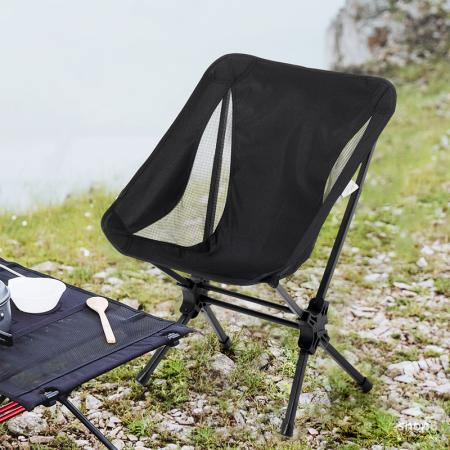 Turstol bærbar lettvektsstol i aluminium og Oxford-stoff, campingstol med enkel oppsett og kompakt sammenleggbar design
