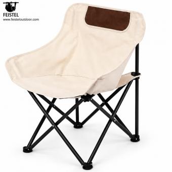 Månestol for camping i karbonstål