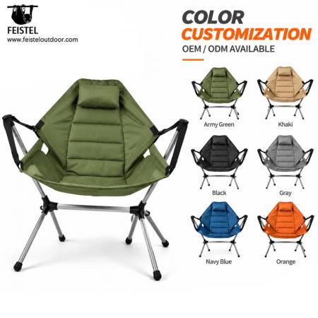 Sammenleggbar tur-gyngestol – 7075 aluminium utendørs gyngestol, 600D polyester, 4 kg 