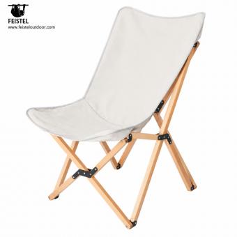 Sammenleggbar campingstol i tre
