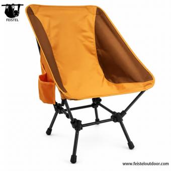 Sammenleggbar strandstol med sidelommer
