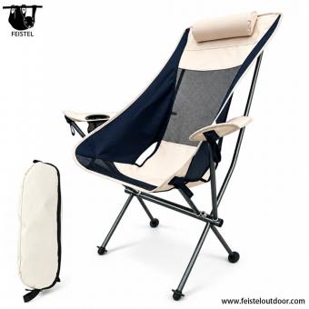 Hørygget camping-relaxstol