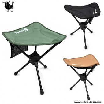 Sammenleggbar svingbar campingkrakk