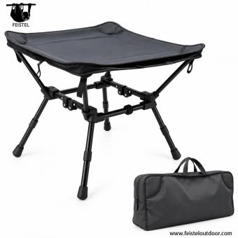 2-i-1 aluminium campingkrakk og sidebord