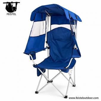 Solskjerming campingstol med sidepaneler i netting